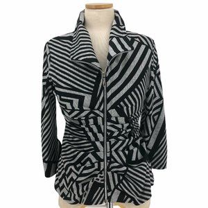 Joseph Ribkoff Womens Sz 10US Gray Silky Jacket